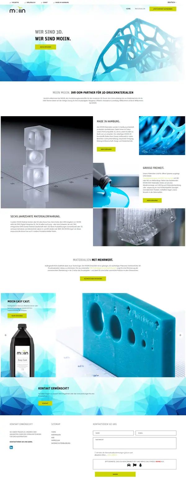 Home page of DMG Digital, website built by Web Labels