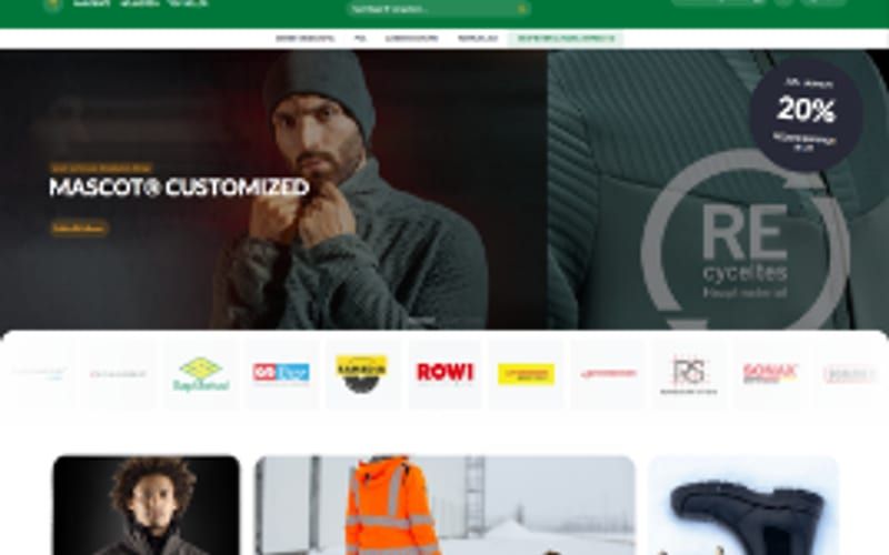 Projekt für Alsco Berufskleidungs-Service GmbH: Ansicht der Website, umgesetzt von Web Labels