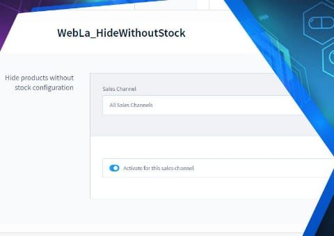 Shopware-6-Plugin Artikel ohne Lagerbestand ausblenden von Web Labels: Ansicht der Funktion
