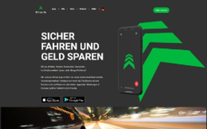 Projekt für Blitzer.de: Ansicht der Website, umgesetzt von Web Labels