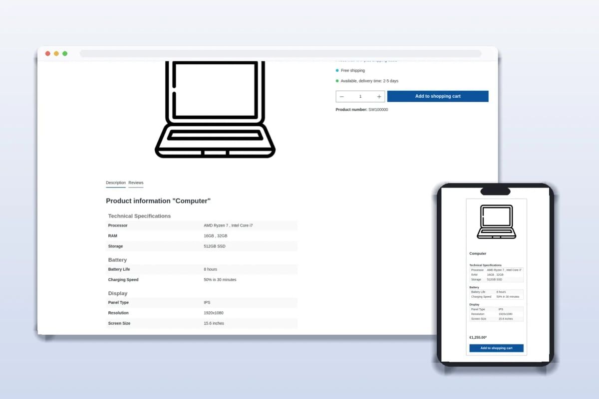 Illustration zum Beitrag: gruppierte Eigenschaften im Produkt-Listing von Shopware