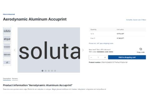 Shopware-6-Plugin Gutscheine auf der Produktdetailseite von Web Labels: Ansicht der Funktion