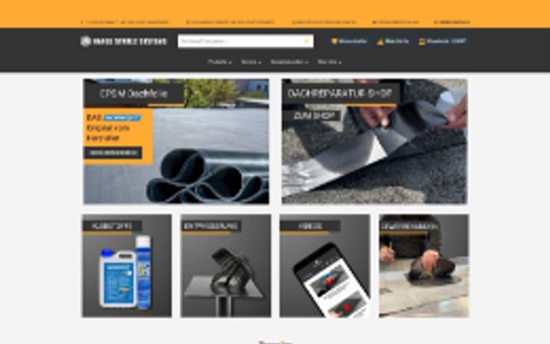 Projekt für Hanse Baustoffe: Ansicht der Website, umgesetzt von Web Labels