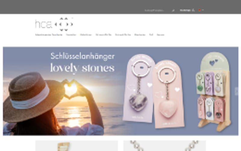 Projekt für HCA: Ansicht der Website, umgesetzt von Web Labels