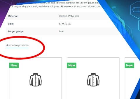 Shopware-6-Plugin Intelligentes Cross-Selling von Web Labels: Ansicht der Funktion