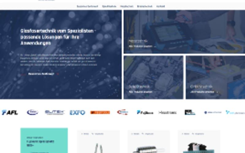 Projekt für Opternus: Ansicht der Website, umgesetzt von Web Labels