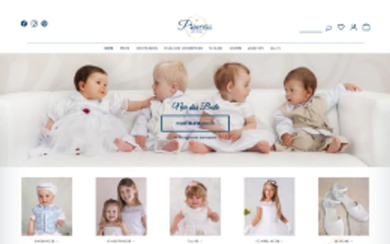 Projekt für Princessmoda: Ansicht der Website, umgesetzt von Web Labels