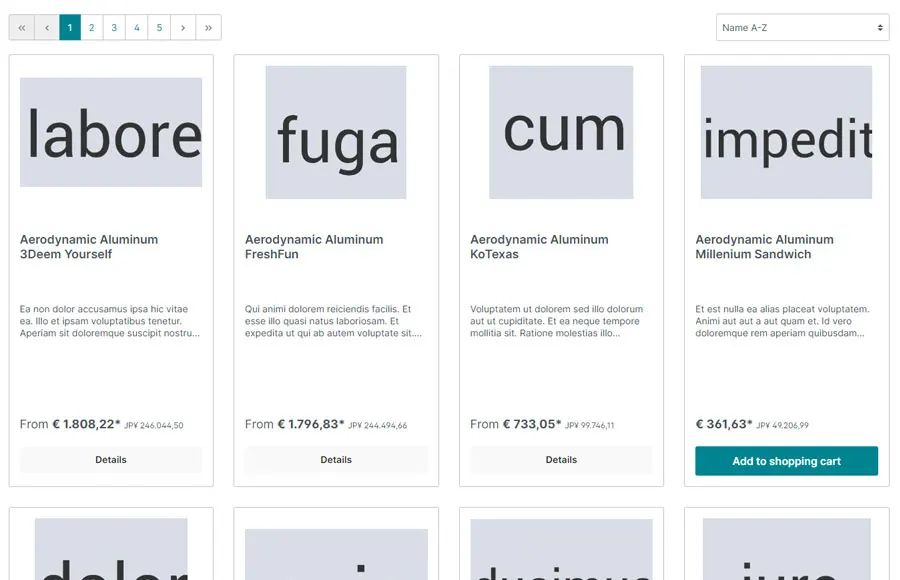 Screenshot Währungsumrechnung mit Live-Kursen für Shopware 6: Ansicht 1