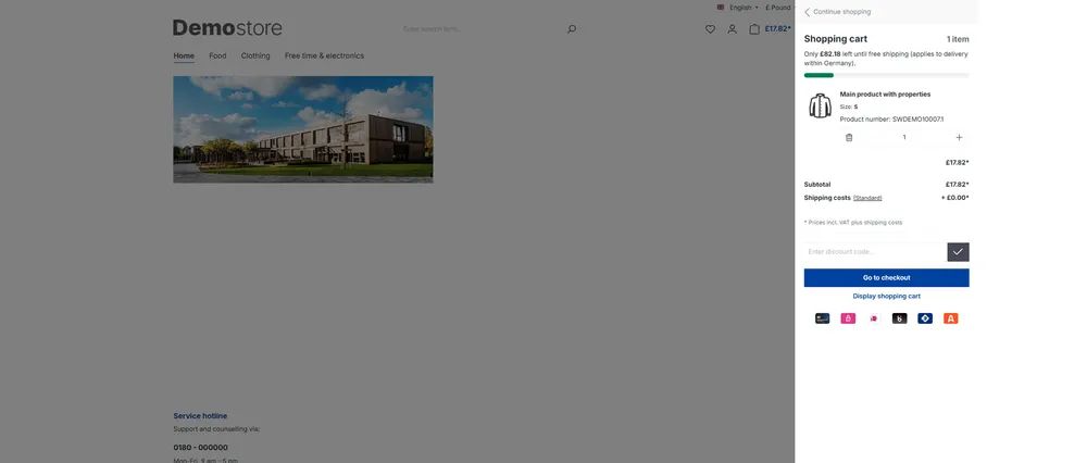Screenshot Beautified Checkout for Shopware 6: view 1