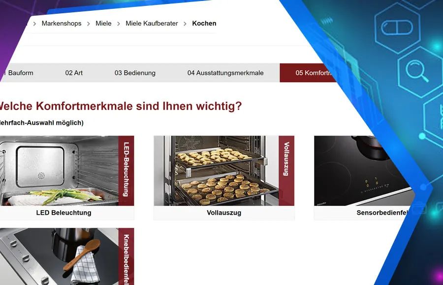 Screenshot Intelligenter Produktberater für Shopware 6: Ansicht 1