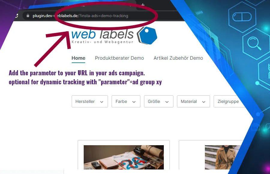 Screenshot UTM-Source-Tracking: Referrer und Parameter für Shopware 6: Referrer und Parameter: Ansicht 1