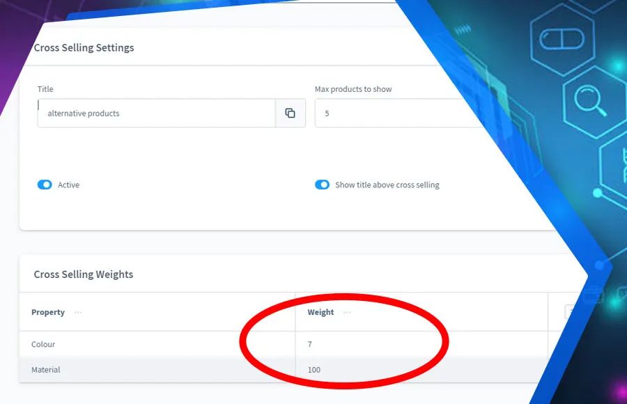 Screenshot Intelligentes Cross-Selling für Shopware 6: Ansicht 1