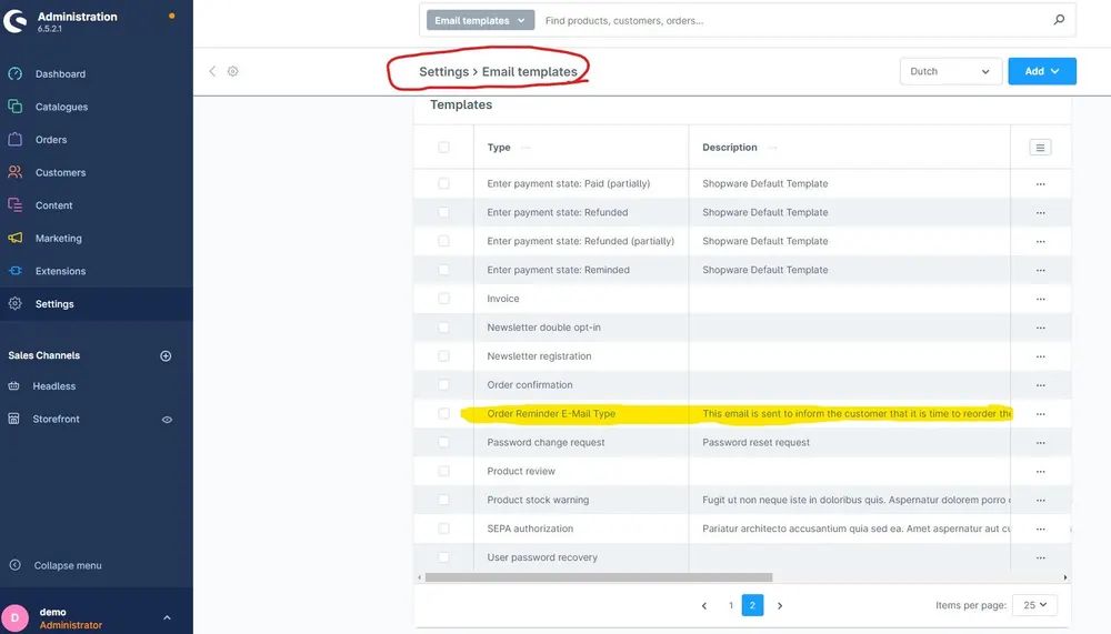 Screenshot Abo-Warenkorb ohne Verbindlichkeit für Shopware 6: Ansicht 2