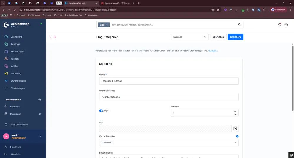 Screenshot Mein Smarter Blog für Shopware 6: Ansicht 2