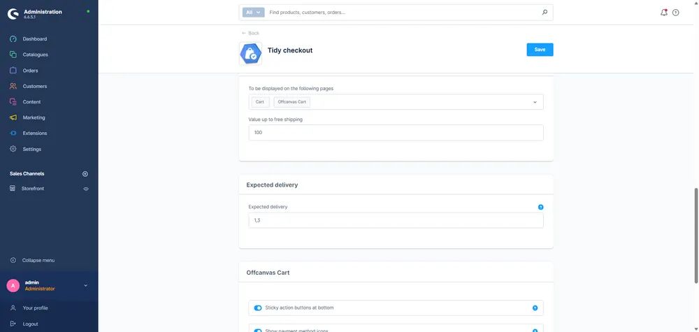 Screenshot Beautified Checkout for Shopware 6: view 3