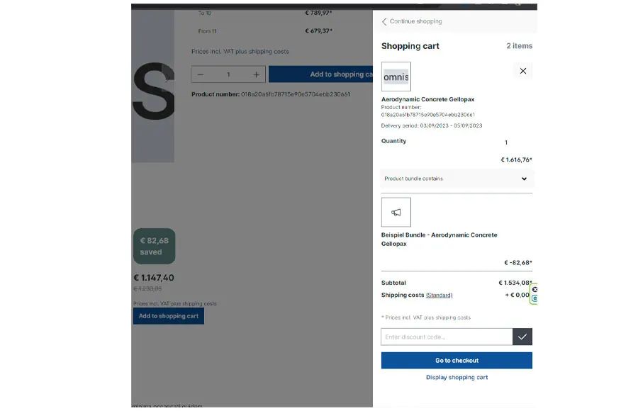 Screenshot Bundle-Plugin mit automatischer Bundle-Erstellung für Shopware 6: Ansicht 3
