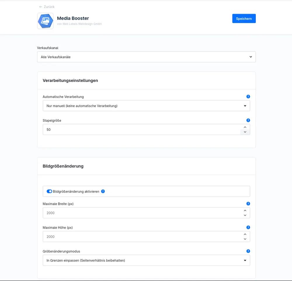 Screenshot Media Booster für Shopware 6: Ansicht 3