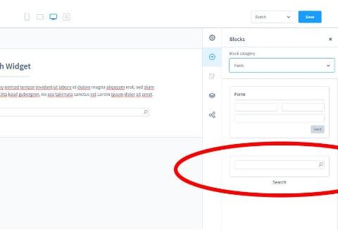 Shopware-6-Plugin Suche als Widget für Erlebniswelten von Web Labels: Ansicht der Funktion