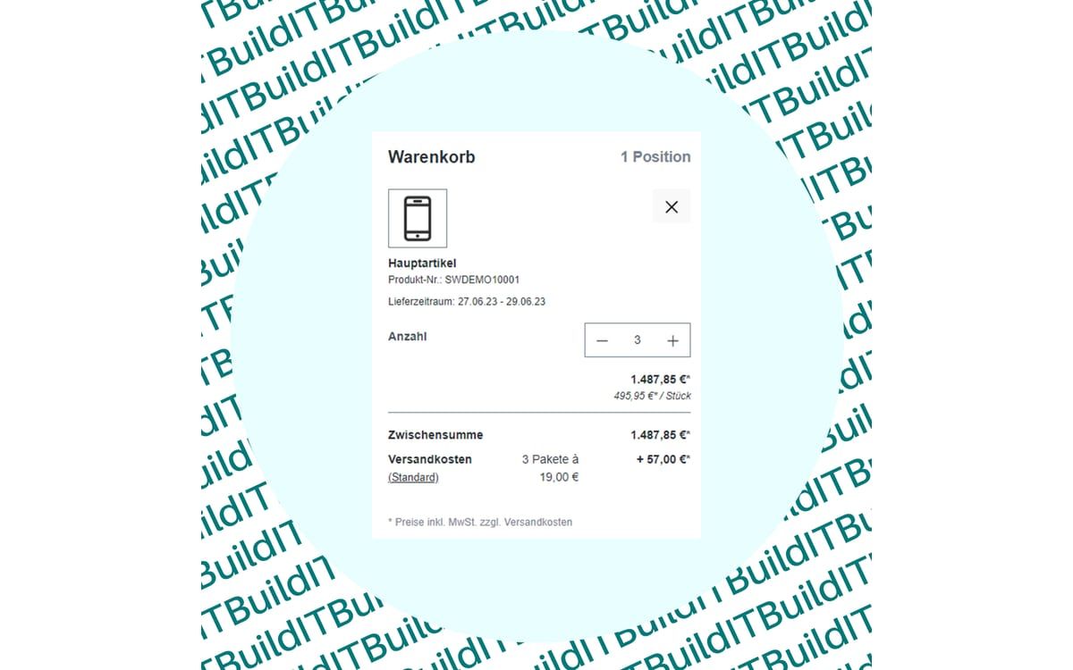 Shopware-6-Plugin Versandkosten pro Paket von Web Labels: Ansicht aus dem Shopware Store