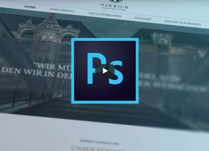 Beitragsbild: Webdesign-Video mit Photoshop im Zeitraffer