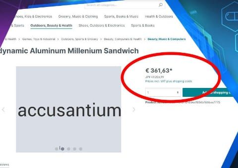 Shopware-6-Plugin Währungsumrechnung mit Live-Kursen von Web Labels: Ansicht der Funktion
