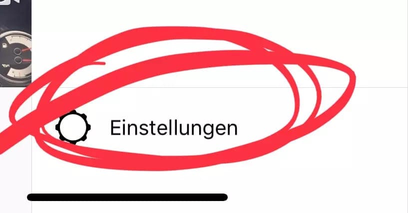 Figure 3: Settings Instagram app: Settings menu item (figure 3)